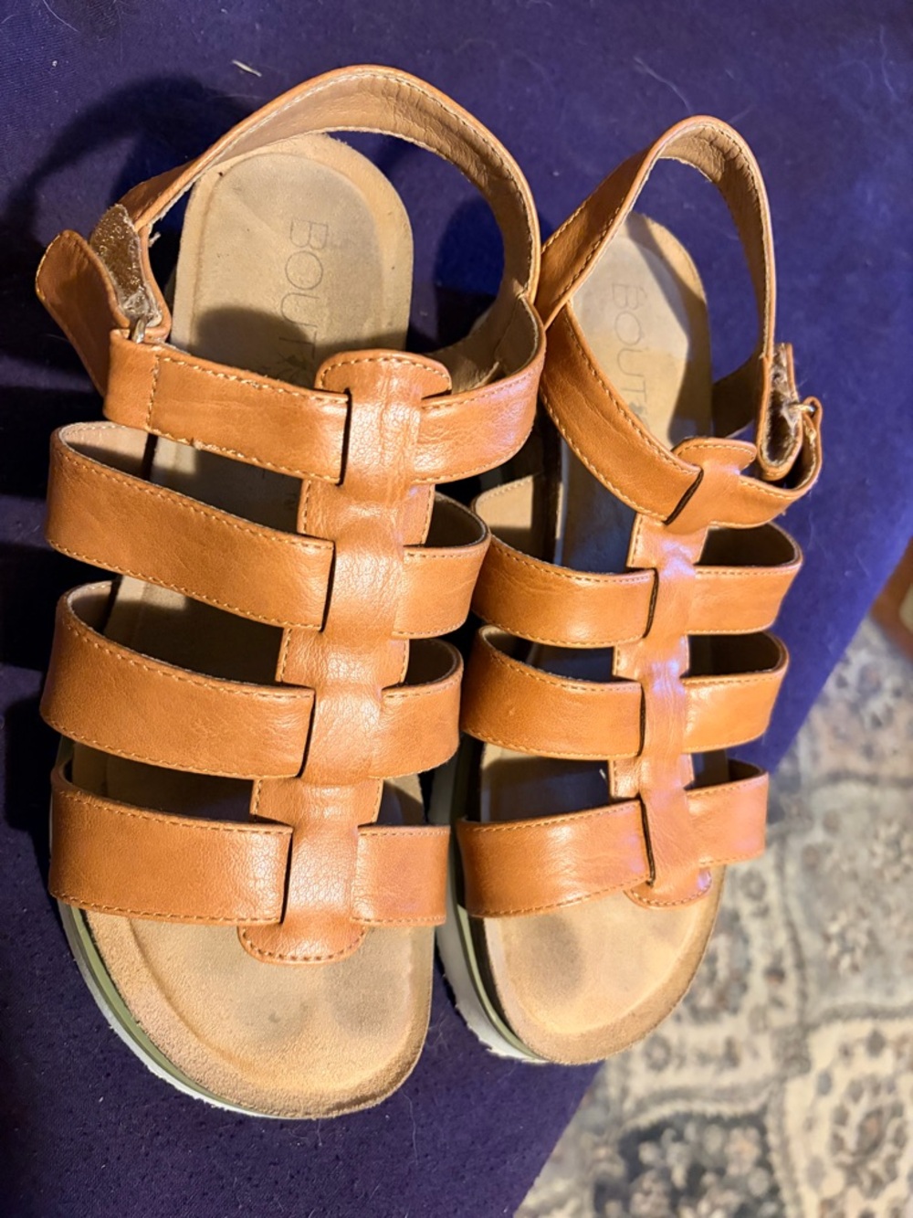 Women’s Brown Leather Strappy Sandals